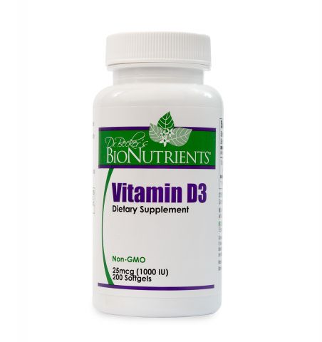 Vitamin D3 1,000 I.U., 200 Softgels